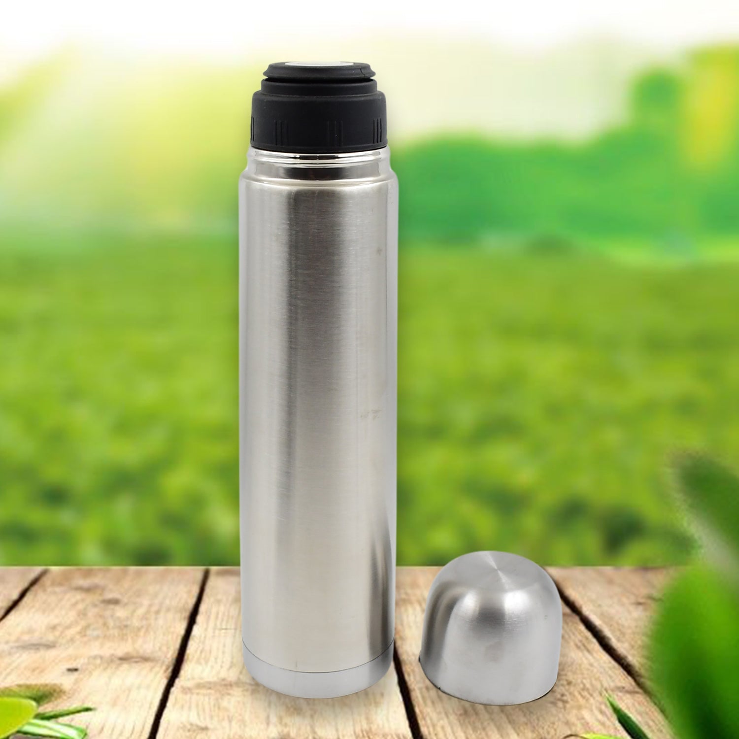 Vacuum Flask Without Cover, 18/8 Stainless Steel | Hot and Cold Water Bottle with Push-Down Lid | Double Walled Stainless Steel Bottle for Travel, Home, Office, School, Picnic (750 ML / Without Cover) Vacuum Flask Without Cover, 18/8 Stainless Steel | Hot and Cold Water Bottle with Push-Down Lid | Double Walled Stainless Steel Bottle for Travel, Home, Office, School, Picnic (750 ML / Without Cover)